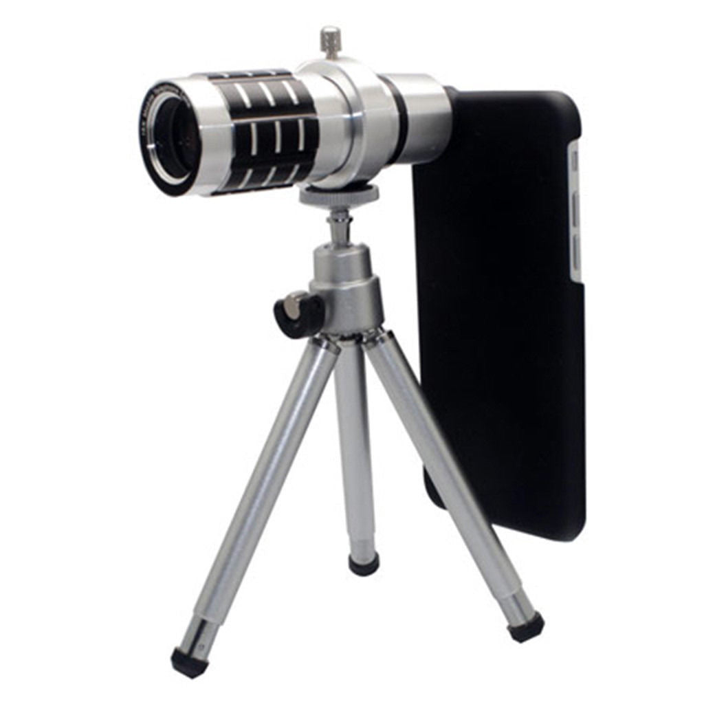 12x Zoom Optical Telescope Camera Lens Kit +Mini Tripod & Case For iPhone 6