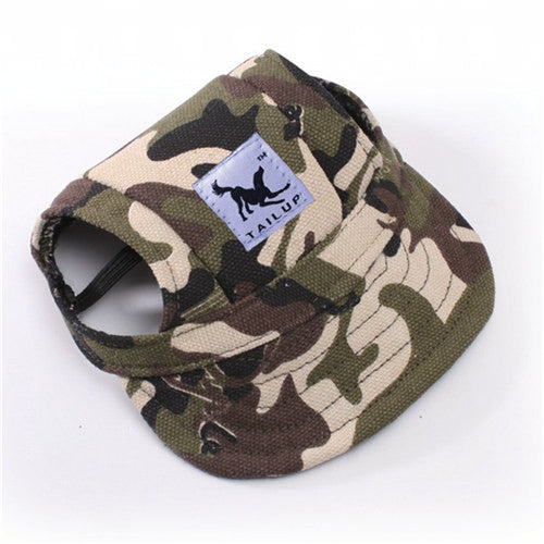Summer Baseball Caps Canvas Puppy Small Pet Dog Cat Visor Hat Outdoor Sunbonnet