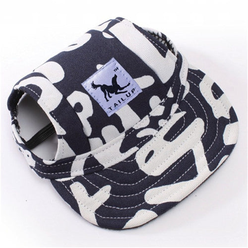 Summer Baseball Caps Canvas Puppy Small Pet Dog Cat Visor Hat Outdoor Sunbonnet