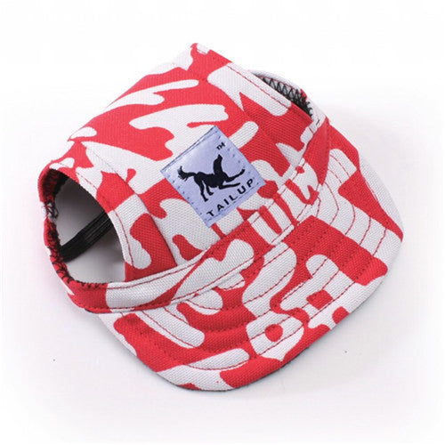 Summer Baseball Caps Canvas Puppy Small Pet Dog Cat Visor Hat Outdoor Sunbonnet