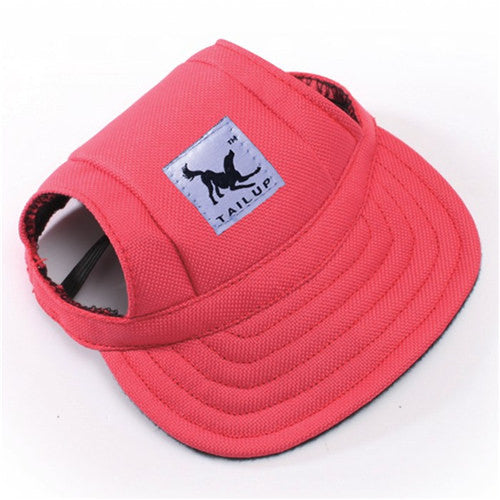 Summer Baseball Caps Canvas Puppy Small Pet Dog Cat Visor Hat Outdoor Sunbonnet
